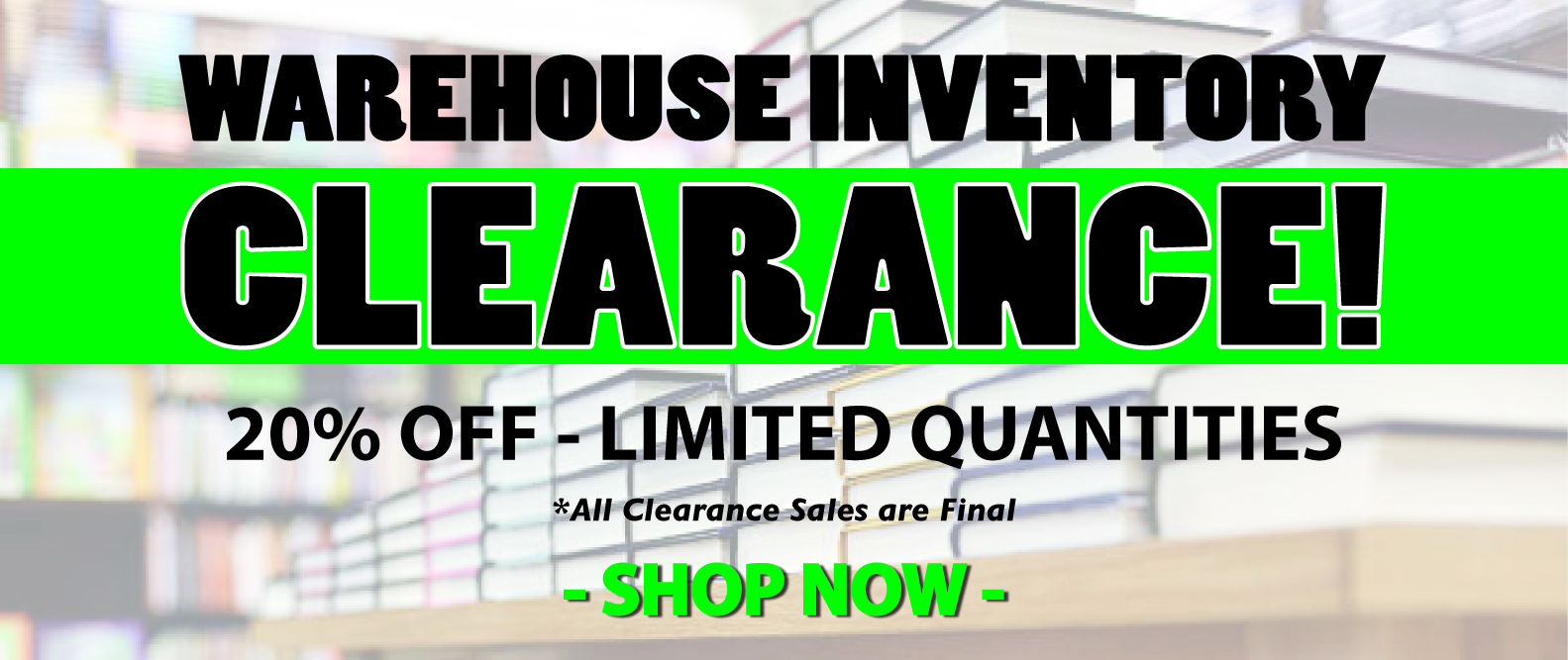 Inventory Clearance Sale Banner